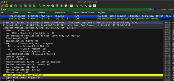 Paketanalyse mit Wireshark