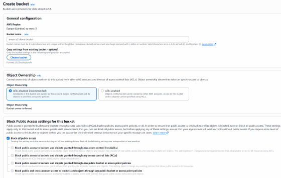 Abbildung 3: Buckets sind die Basis für Object-Storage in AWS.