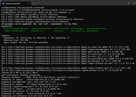 Abbildung 3: Proxmox lässt sich auch direkt über SSH in der Shell aktualisieren.