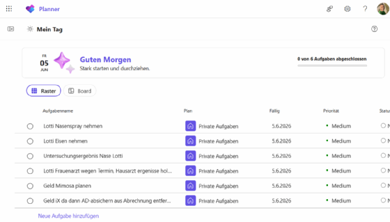Microsoft Planner Screenshot