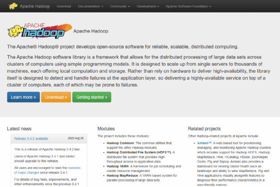 Abbildung 2: Apache Hadoop ist bei der Verarbeitung großer Datenmangen noch immer eine wichtige Lösung aus dem Open-Source-Bereich.