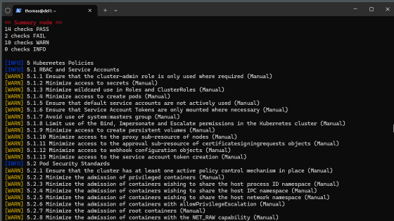 Abbildung 1: Kostenlose Sicherheits-Tools können Schwachstellen in Kubernetes-Clustern schnell erkennen.