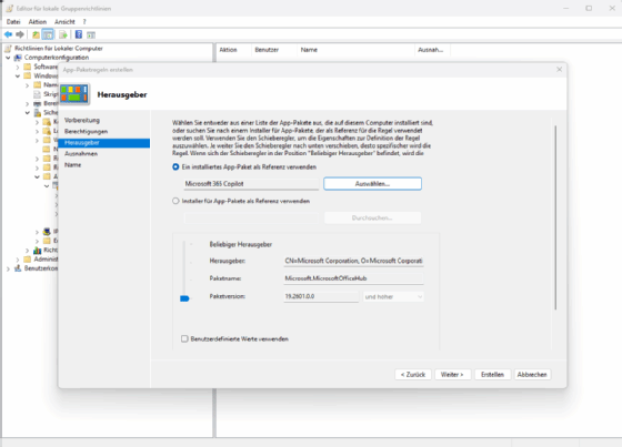 Per Applocker kann auch Microsoft Copilot blockiert werden.