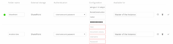 Abbildung 4: SharePoint und SharePoint Online mit Nextcloud verbinden.