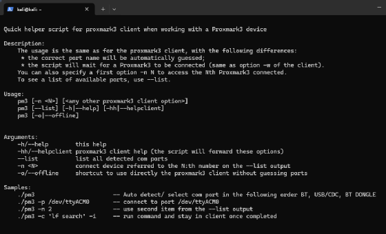 PM3 bietet automatische Porterkennung und vereinfachten Zugriff auf den Proxmark3.