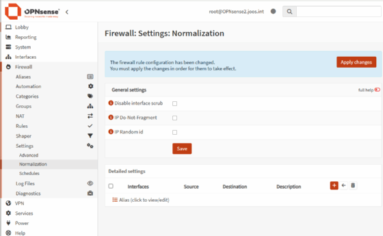 Firewall-Einstellungen für VPN-Zugriff anpassen.