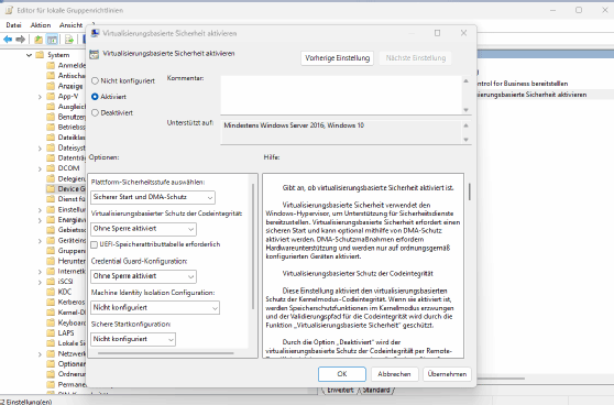 Virtual Based Security ist in Windows Server 2025 ein wichtiger Faktor.