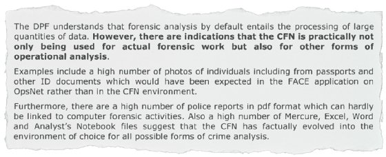 Image shows excerpt of report