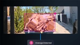 Image shows example of Motive AI Vision overage detection