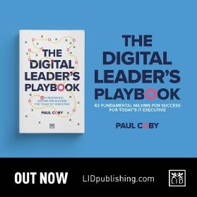 Photo of Paul Coby’s book: The digital leader’s playbook