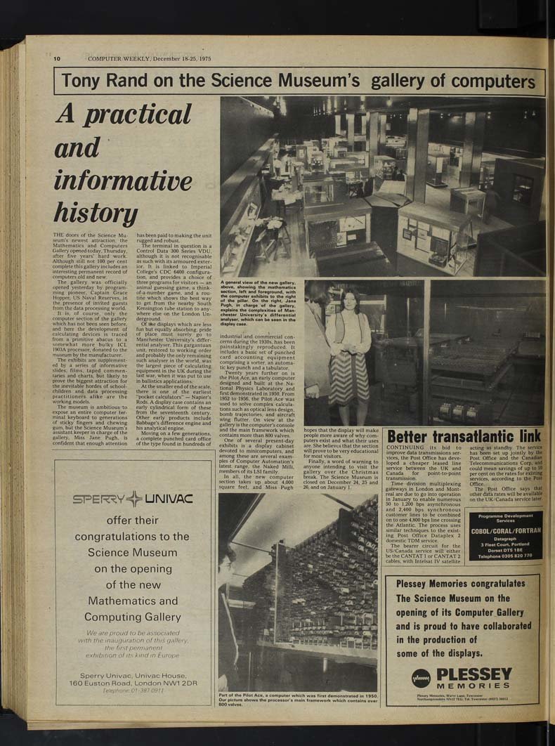 December 18, 1975 - A practical and informative history - CW@50: News in December